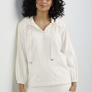 Soft Surroundings Large Lanai Hoodie with Drawstring